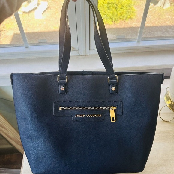 Juicy Couture Navy Large Handbag New Without Tags - Picture 1 of 14